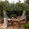 Luxury Outdoor Wooden Lounge Set (2 Chairs & Table