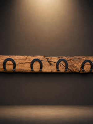 Cintre en bois « rustique » fait main.