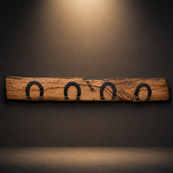 Cintre en bois « rustique » fait main.